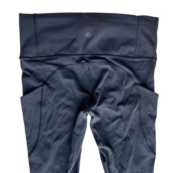Athleta All In Capri Black Running Workout Pocket Scupltek Womens Size Small - Picture 7 of 11